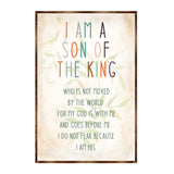 I Am a Son of the King - Wooden Religious art - Nursery wall art - Baby shower Gift - Contemporary decor - Religious wall art - 310341