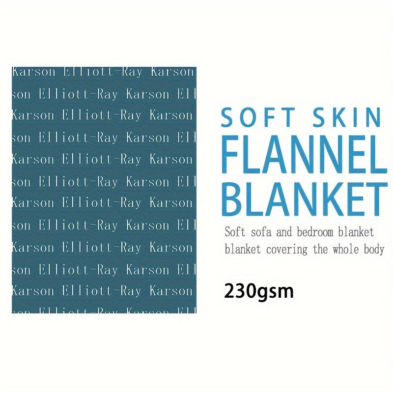 1pc Custom Blanket - Soft Flannel Sofa Blanket with Exclusive Personalized Gift for Son or Daughter, Blanket Name, Unique and Thoughtful Present for Loved Ones