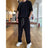 Drapey Short Sleeve Trousers Casual Two Piece Suit - Lootquake