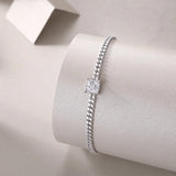 Resolute Luxury Fashion Mossan Diamond S925 Silver Bracelet - Lootquake