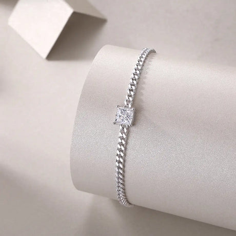 Resolute Luxury Fashion Mossan Diamond S925 Silver Bracelet - Lootquake
