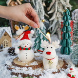 Christmas Reindeer Scented Candle - White Paraffin/Soy Wax, Perfect for Holiday Decor & Gifts