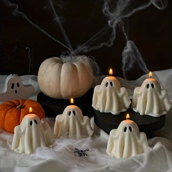 Bougie parfumée à la citrouille d'Halloween fabriquée à la main dans un pot en fer - Parfaite pour la décoration intérieure, l'aromathérapie et les célébrations saisonnières