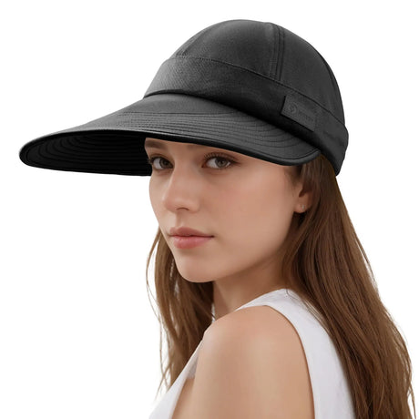 Sukeen Cooling Visor Cap For Women&Men, 2 In 1 Zip-Off Sun Hat With UV Protection For Outdoor Sports Golf Travel Tennis Beach - Lootquake