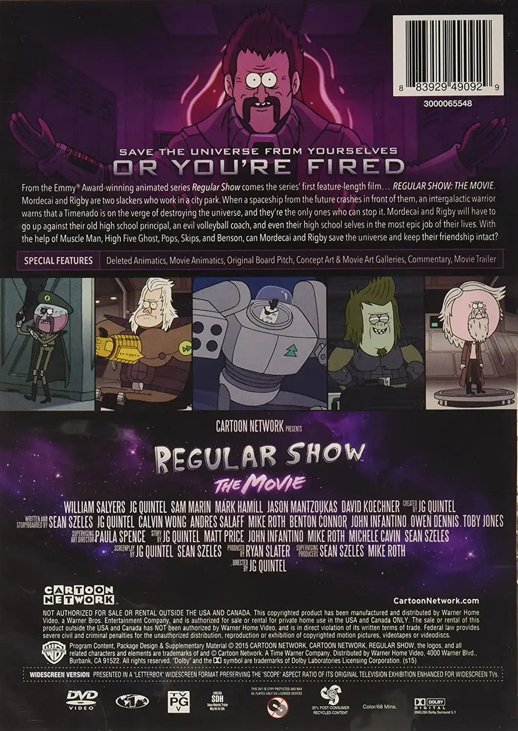 Cartoon Network: Regular Show: The Movie [DVD] - Lootquake