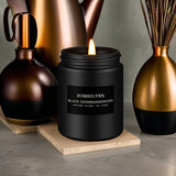 Vela perfumada de cedro negro y sándalo para hombre, vela perfumada para el hogar, vela de soja perfumada, 50 horas de duración, regalo ideal para hombres.
