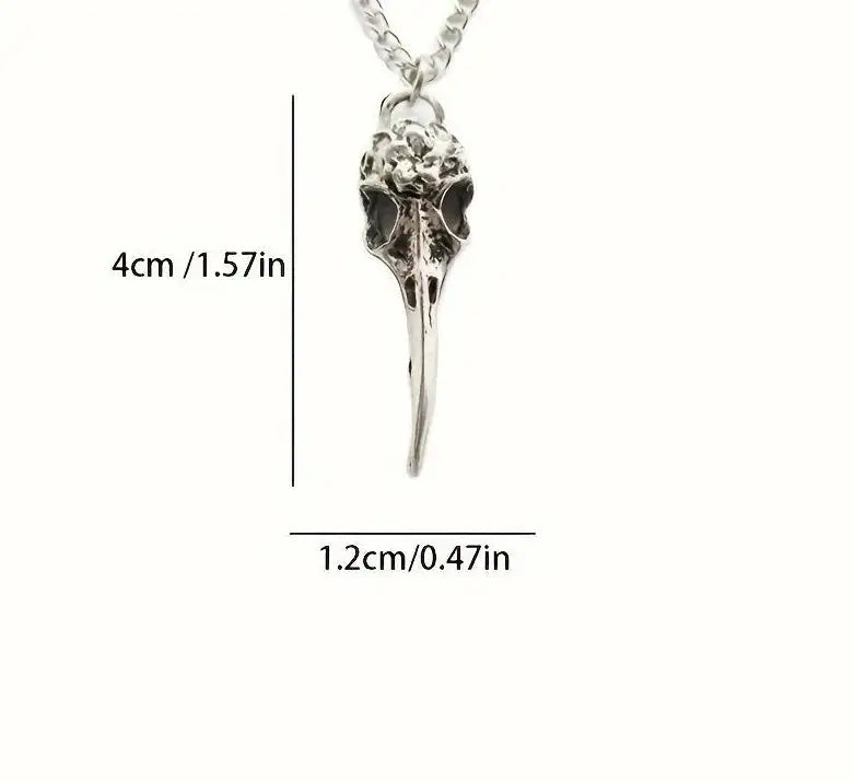 Retro Personalized Punk Skeleton Bird Head Pendant - Lootquake