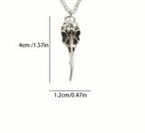 Retro Personalized Punk Skeleton Bird Head Pendant - Lootquake