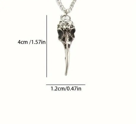 Retro Personalized Punk Skeleton Bird Head Pendant - Lootquake