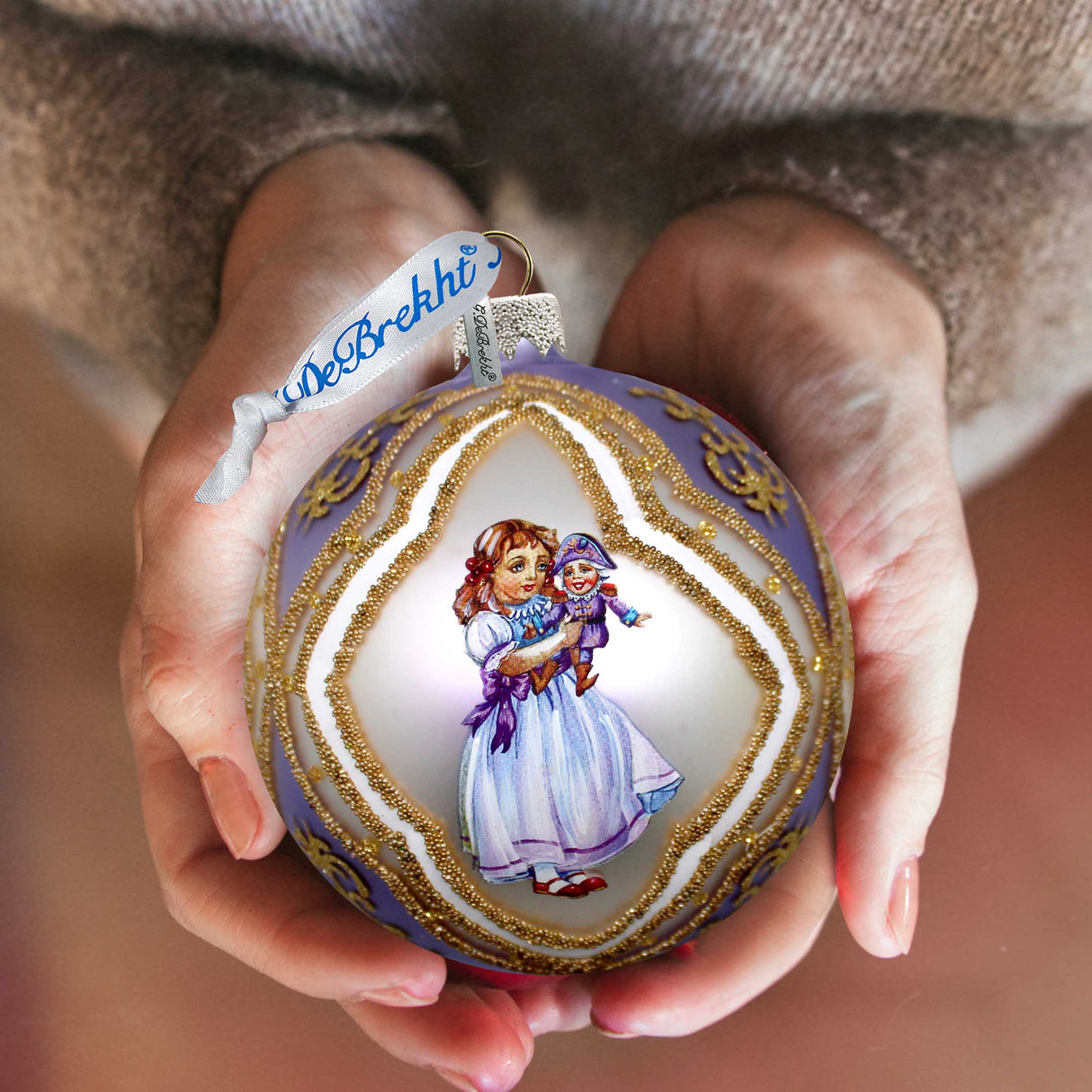 Clara Ball Glass Ornament, Santa & Christmas Decor - 73741-2 by G. DeBrekht