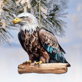 Bald Eagle Wooden Ornaments by G.Debrekht - Wildlife Holiday Decor - 8710101-2