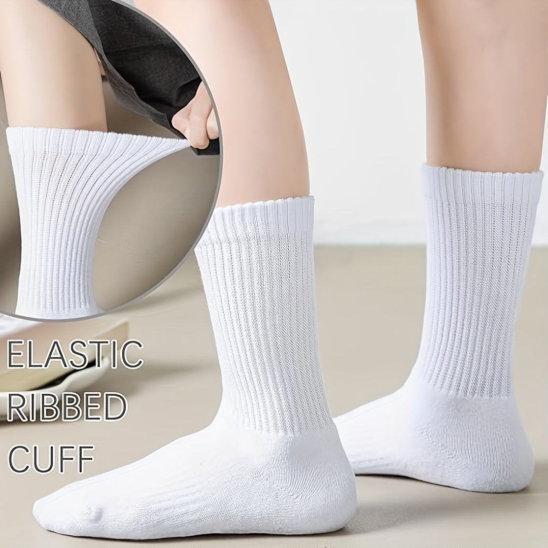 1/6 pares de calcetines deportivos de entrenamiento acolchados unisex, transpirables y absorbentes de humedad para mujer