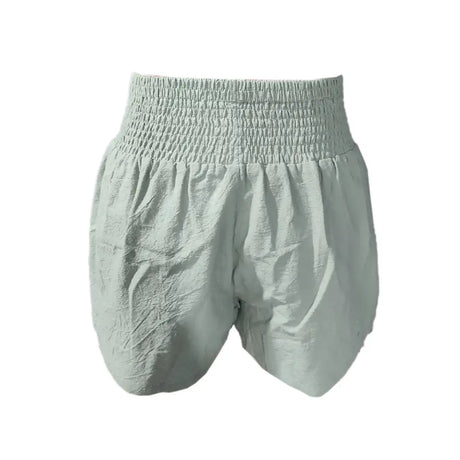 Women's Minimalist Solid Color Polyester Side Pocket Shorts - Lootquake