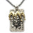 JWM Mens Silver Plated Brass Pendants Necklaces with 23.6" Stainless Steel Chain Pendants Necklaces for Men Women Exquisite Packaging (019-Poker Joker) - Lootquake