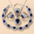 Earrings Necklace And Ring For Women 4 PCs Set - Lootquake