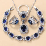Earrings Necklace And Ring For Women 4 PCs Set - Lootquake