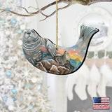 Adornos de madera con forma de foca de G. DeBrekht - Decoración navideña costera - 8158914