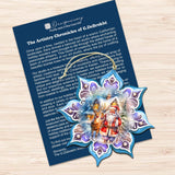 Christmas House Snowflake Wooden Ornaments Set of 3 by G. Debrekht - Christmas Decor - 8090142-S3