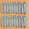 20 paires de chaussettes unies à imprimé, chaussettes basses douces et légères, bas et collants pour femmes