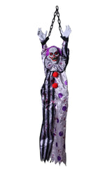 NNEOBA Halloween Animated Talking Scary Clown Hanging Decoration