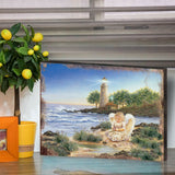 Arte mural de madera "A Little Joy Art" de D. Gelsinger - Decoración navideña - 95653B-9906