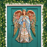 Elegant Angel of Hope Holiday Door Decor by G. Debrekht - Nativity Holiday Decor - 8611073H
