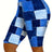 Ladies' Checkered Pants With Contrasting Color Splicing And Slim Fit Shorts - Lootquake
