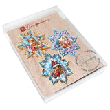 Christmas House Snowflake Wooden Ornaments Set of 3 by G. Debrekht - Christmas Decor - 8090142-S3