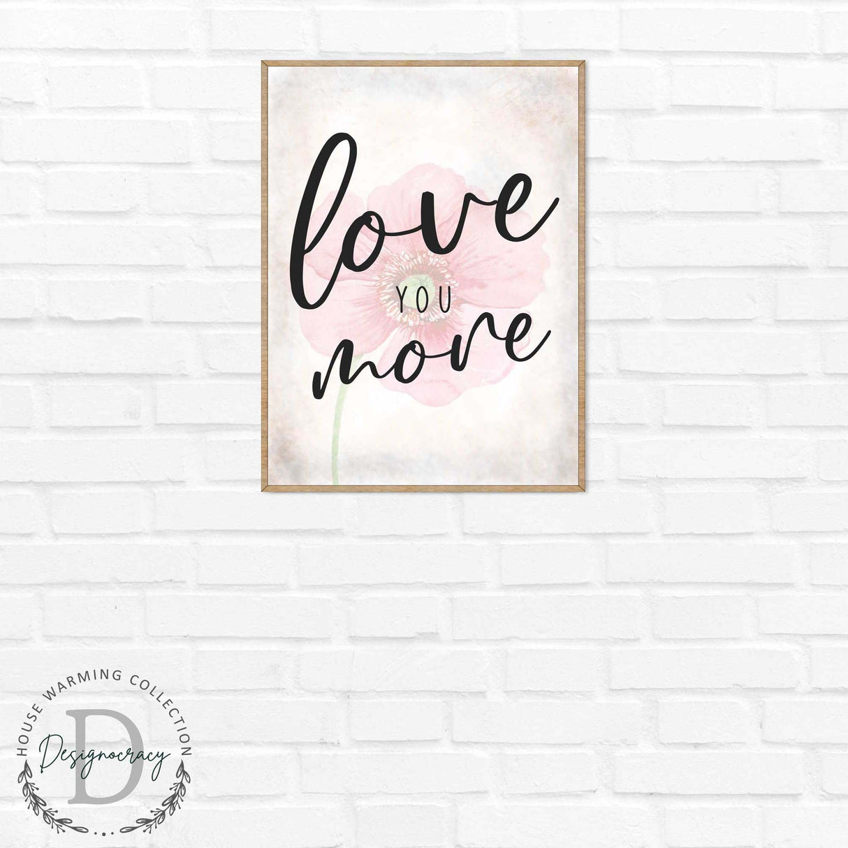 Love You More - Bedroom Wall Art - Valentines Gift - Contemporary Decor - Gift for Her - Anniversary Gift - Wall Decor - 310336