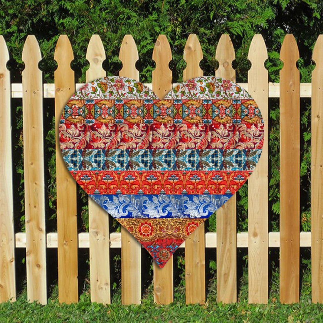 Decoración navideña con forma de corazón acolchado para puerta de G. DeBrekht - Love Family Kids Decor - 8198736H