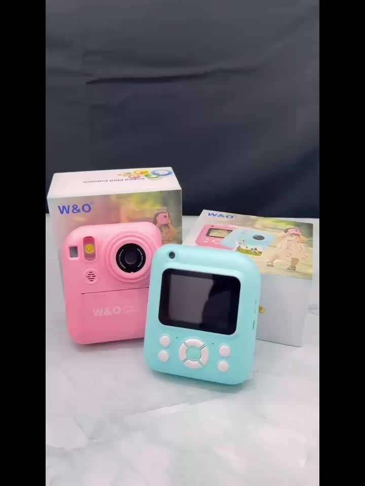 1080P FHD Screen Instant Print Digital Camera - With 3 Rolls Of Paper, 32G TF Card And Card Reader, Puzzle Games, 2.4 Inch Compact And Portable Design Outdoor Photography, Prefect Gift For Halloween Christmas And Thanksgiving
