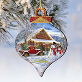Country Store Christmas Drop Wooden Ornaments by Gelsinger - Christmas Decor - 8031022-1607