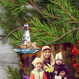 Lighthouse Decorative Wooden Clip-on Ornaments Set of 6 by G. Debrekht - Coastal Decor - 8090022C-S6