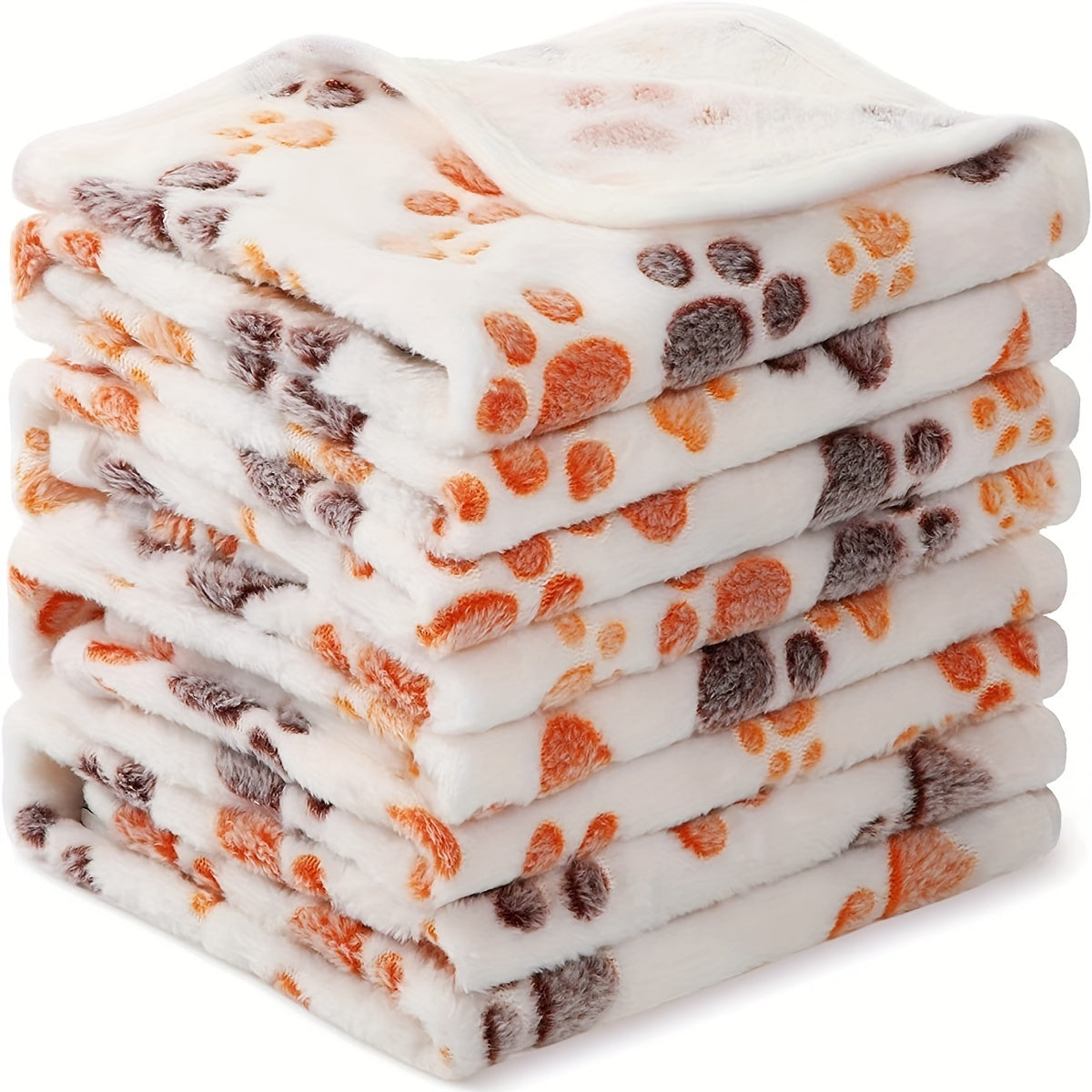 Couverture chaude et douce pour animaux de compagnie, motif empreinte de patte, pour chiens, chats et cochons d'Inde.