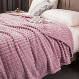 1pc Blanket Flannel/thick Blanket/grey/khaki/royal Blue/white/dark Gray/burgundy/beige/dark Brown/Silvery Gray/taro Purple/green/bedroom/guest Room/living Room/student Dormitory /car/sofa/travel Cute Multifunctional Blanket