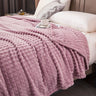 1pc Blanket Flannel/thick Blanket/grey/khaki/royal Blue/white/dark Gray/burgundy/beige/dark Brown/Silvery Gray/taro Purple/green/bedroom/guest Room/living Room/student Dormitory /car/sofa/travel Cute Multifunctional Blanket