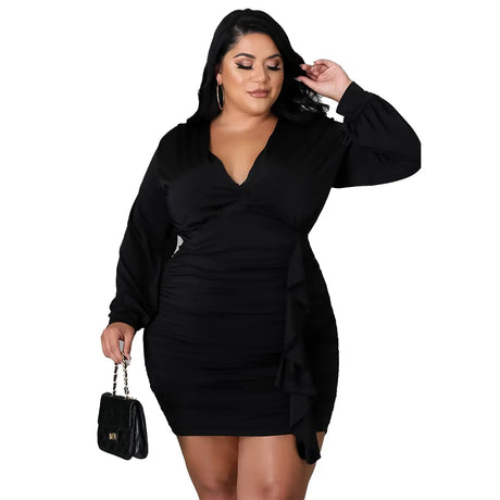 Women Autumn Plus Size Dresses - Lootquake