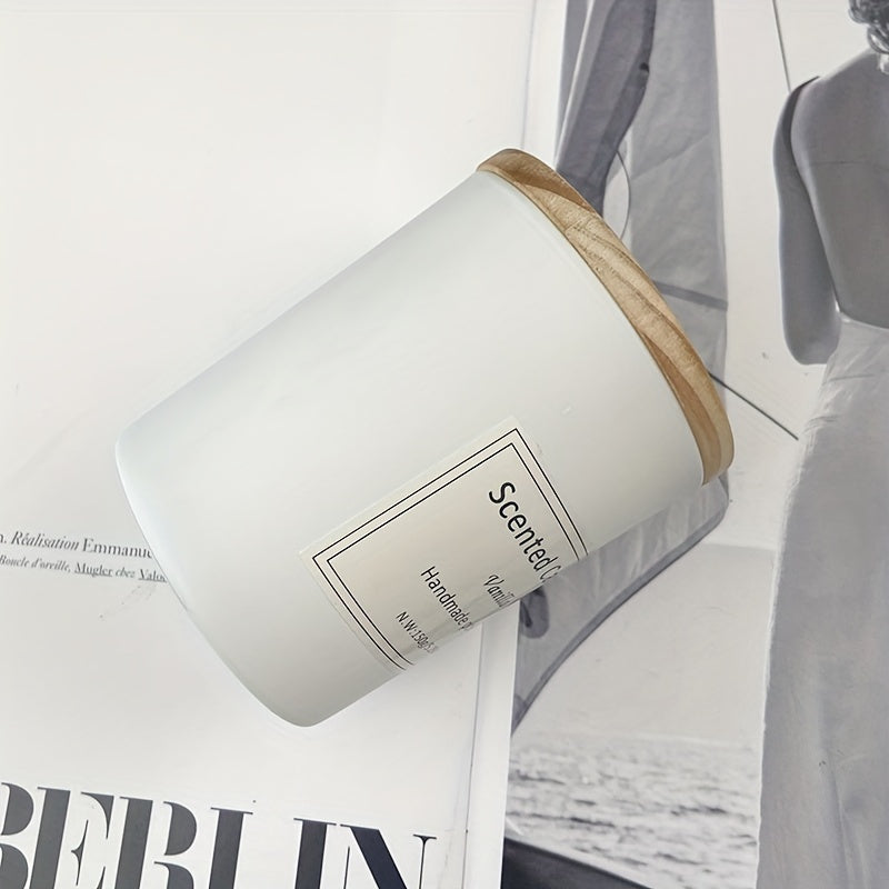6 bouteilles, bougie parfumée, 150 g (5,29 oz), bougie sans fumée, 45 heures de combustion, vanille, jasmin, lavande, maison, coffret cadeau en verre blanc, mariage, anniversaire, Halloween, Thanksgiving, Noël, maman, amie, épouse, sœur, femmes H
