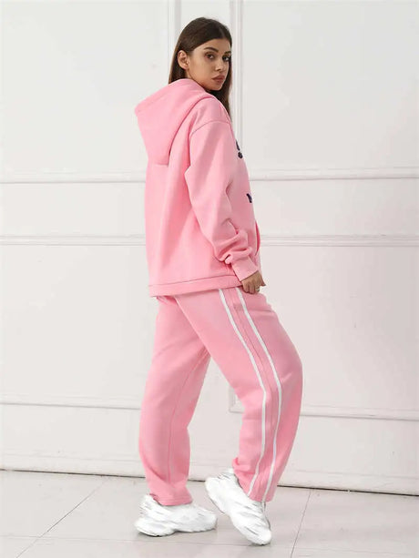 Women's Fashion Casual Printed Top Pants Set - Lootquake