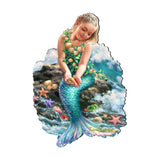 Mermaid Coastal Door Decor by D. Gelsinger - Coastal Holiday Decor - 8141112H-1611