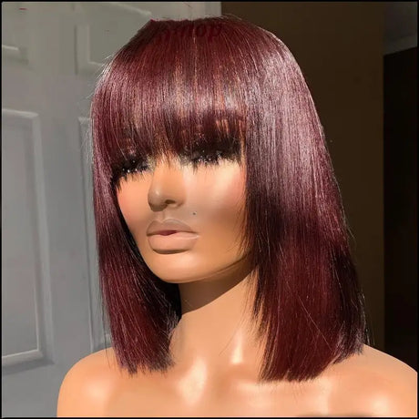 Bangs Short Hair Wig Breathable And Natural - Lootquake