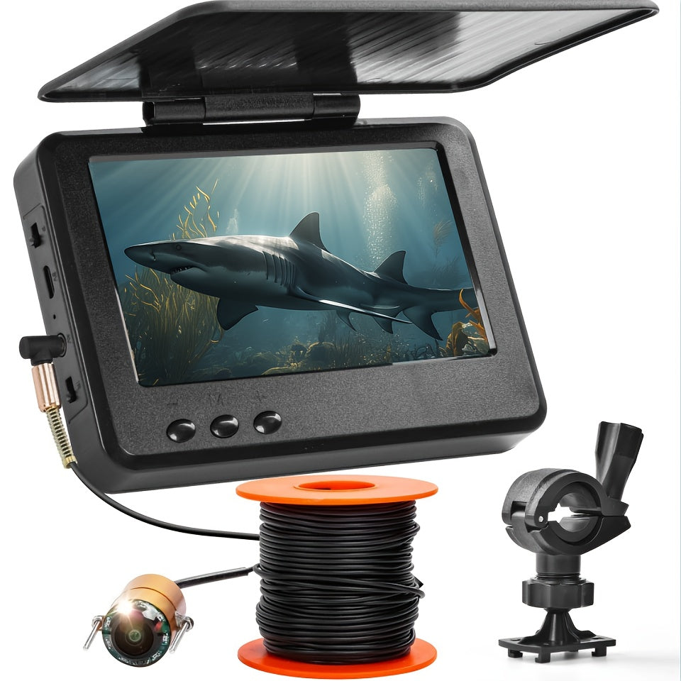 Set de pesca profesional de 1 pieza: cámara HD, soporte ajustable y monitor de cebo | Kit completo para pescadores | Varios tamaños (3,8-2 m). Regalo ideal para festivales, la mejor opción para los amantes de la pesca.