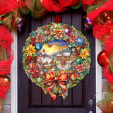 Christmas Wreath Holiday Door Decor by G. Debrekht - Christmas Decor - 8652802H
