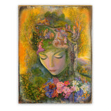 Arte de pared de madera de fantasía "Jefe Jardinero" de Josephine Wall - Decoración de fantasía - 852117-JW