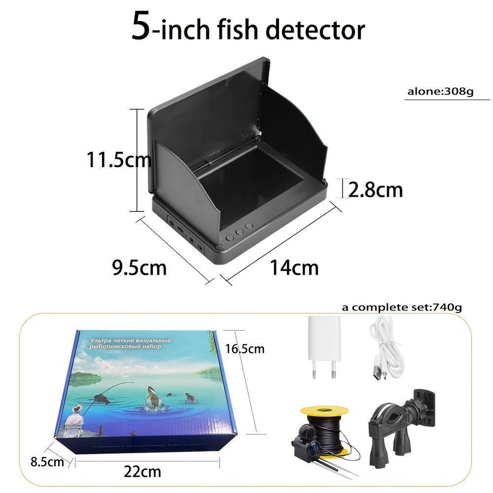 Set de pesca profesional de 1 pieza: cámara HD, soporte ajustable y monitor de cebo | Kit completo para pescadores | Varios tamaños (3,8-2 m). Regalo ideal para festivales, la mejor opción para los amantes de la pesca.