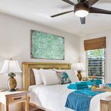 Arte mural rústico floral azul de madera de G. DeBrekht - Decoración floral ornamental - 95008B