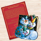 Adornos de madera de gatos artistas de Laura Seeley - Decoración para perros y gatos - 8512067-LS