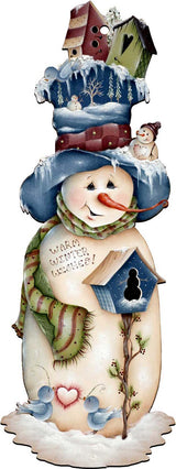 Decoración navideña para puerta de Frank Freezing de Jamie Mills-Price - Decoración navideña de Papá Noel y muñeco de nieve - 8457515H