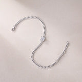 Resolute Luxury Fashion Mossan Diamond S925 Silver Bracelet - Lootquake