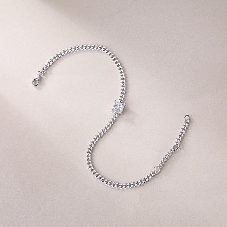 Resolute Luxury Fashion Mossan Diamond S925 Silver Bracelet - Lootquake